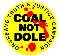 Logo Cole Not Dole Miners Strike Konferenz
